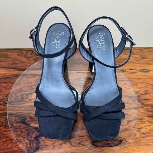 Franco Sarto Damalis Platform Sandal - Black Galaxy - size 8 - Picture 9 of 16